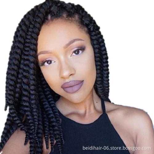 14inch 18inch Thick Senegalese Twist Braids Crochet Hair Prelooped  Braids Synthetic Extension 12Strands/pack